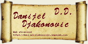 Danijel Đakonović vizit kartica